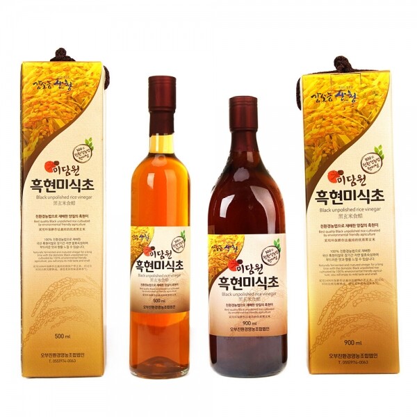 산엔청쇼핑몰,식초세트 (흑현미500ml,현미500ml) _미담원