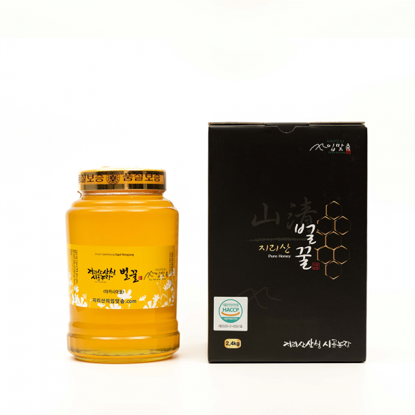 산엔청쇼핑몰,[정기구독] 지리산 반달가슴곰꿀 2.4kg(아카시아/야생화/밤꿀)_지리산 산청 시골농장