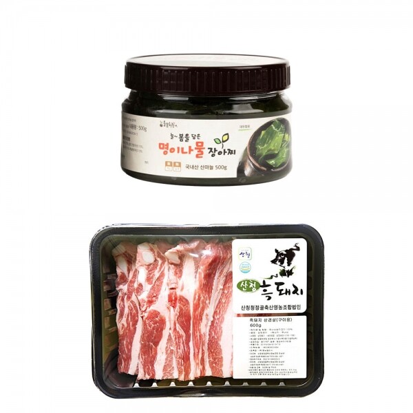 산엔청쇼핑몰,[정기구독/삼겹살데이]33데이 꾸러미(큰별농원 명이나물장아찌,청정골축산 흑돼지)