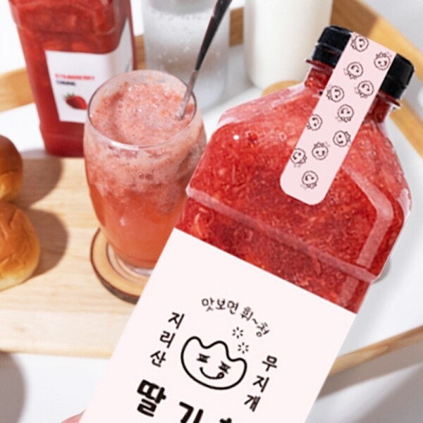 [깜짝할인!] 대용량 딸기청1.2L _지리산무지개
