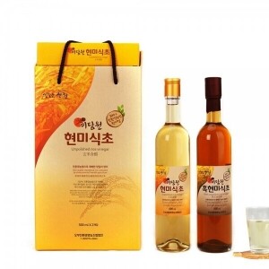 식초세트 (흑현미500ml,현미500ml) _미담원