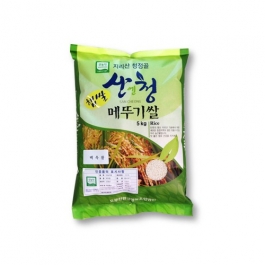 [정기구독] (2023년산) 산엔청 무농약 메뚜기쌀 찹쌀 5kg/10kg _오부친환경