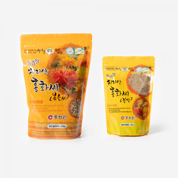 산엔청쇼핑몰,[정기구독/한방약초(홍화)] 홍화 건강 꾸러미 (볶은 홍화씨,홍화씨 분말)